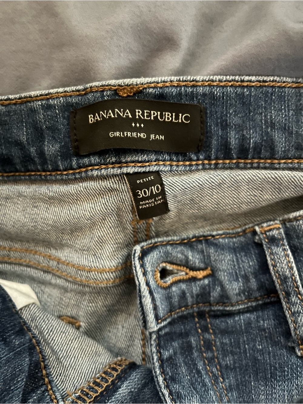 Banana Republic Blue Girlfriend Jeans Straight Leg